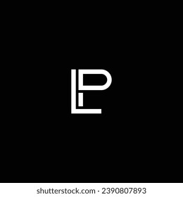 PL or LP abstract letter design. Professional business awesome artistic branding company different colors illustration logo or icon or monogram.