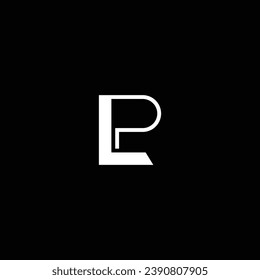 PL or LP abstract letter design. Professional business awesome artistic branding company different colors illustration logo or icon or monogram.