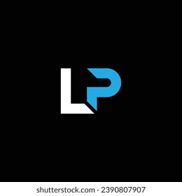 PL or LP abstract letter design. Professional business awesome artistic branding company different colors illustration logo or icon or monogram.