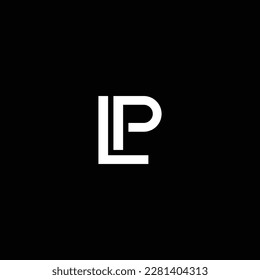 PL or LP abstract outstanding professional business awesome artistic branding company different colors illustration logo