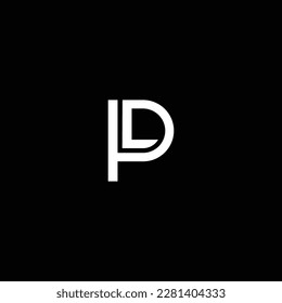 PL or LP abstract outstanding professional business awesome artistic branding company different colors illustration logo