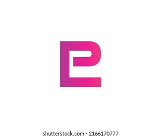 PL LP logo design vector template