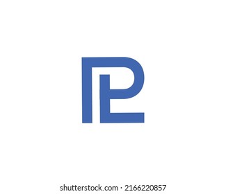 PL LP logo design vector template