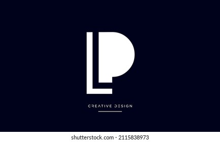 PL or LP Luxury Abstract icon Logo