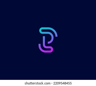 PL, LP, P letter logo creative design with vector graphic