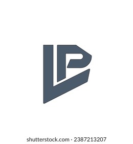 PL Play monogram logo vector