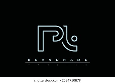 PL Technology Letter Logo Template. This tech letter logo is a graphic mark that uses letters to represent a technology company.