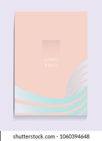 Placard with abstract composition, geometric style, flat design elements. Composition for covers, banners, flyers and posters. A4 format, vector templates.