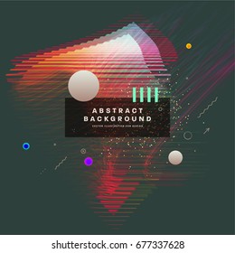 Placard con formas abstractas de burbujas líquidas, elementos planos de estilo geométrico de los años 80 y elementos de diseño 3d. Arte retro para portadas, pancartas, volantes y afiches. Ilustraciones vectoriales de Eps10