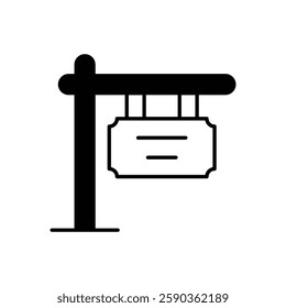 Placard icon vector stock illustration