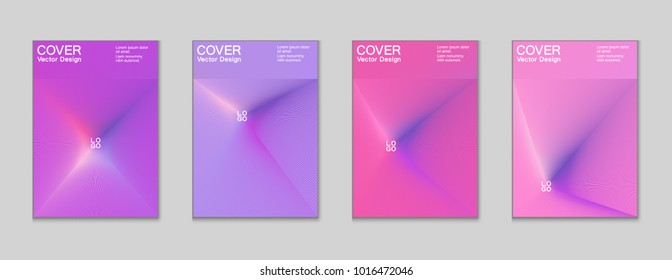 Placard templates set with abstract halftone lines rays, 80s memphis geometric style poster design elements. Retro art halftone vector illustration for banners, flyers, placards and party posters. 