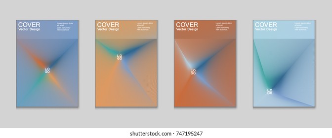 Placard templates set with abstract halftone lines rays, 80s memphis geometric style poster design elements. Retro art halftone vector illustration for banners, flyers, placards and party posters. 