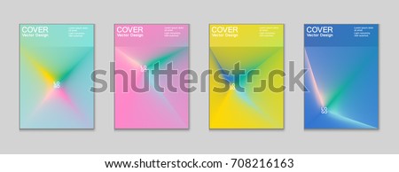 placard templates set abstract halftone lines stock vector royalty placard templates
