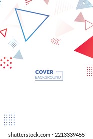 Placard templates set with abstract shapes. 80s memphis geometric style flat and line design elements. Retro art for a4 covers. banners. flyers and posters. Eps10 vector illustrations