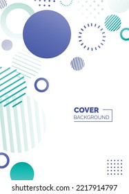 Placard templates set with abstract shapes. 80s memphis geometric style flat and line design elements. Retro art for a4 covers. banners. flyers and posters. Eps10 vector illustrations