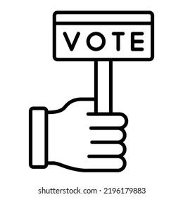 Placard vector icon. Can be used for printing, mobile and web applications.