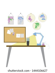Place for art and handmade at home