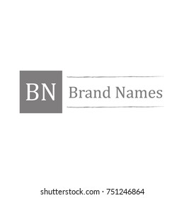 place for a brand icon. Simple web black icon, can be used as web element icon on white background