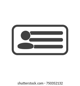 Place of business name cards, account vector gray
