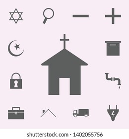 place of the church icon. signs of pins icons universal set for web and mobile