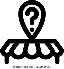 Place Decisions, Decision Making, Location Outline Icon