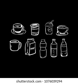 place of drink bottle icon vector 