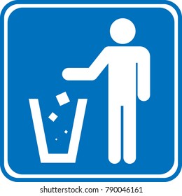 place for garbage icon