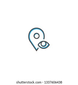 Place holder icon design. Interaction icon line vector illustration design