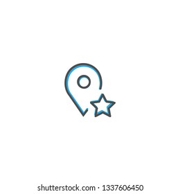 Place holder icon design. Interaction icon line vector illustration design