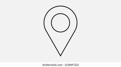 Place Holder Icon, Pin, Vector.Pin Icon Vector. Location Sign. Navigation Map, Gps, Direction, Place, Compass, Contact, Search Concept. Flat Style For Graphic Design, Logo, Web, UI, Mobile App, EPS10