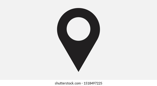 Place Holder Icon, Pin, Vector.Pin Icon Vector. Location Sign. Navigation Map, Gps, Direction, Place, Compass, Contact, Search Concept. Flat Style For Graphic Design, Logo, Web, UI, Mobile App, EPS10