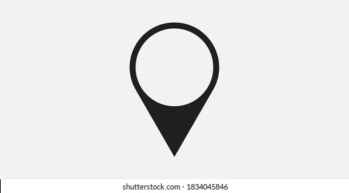 Place Holder Icon, Pin, Vector.Pin Icon Vector. Location Sign. Navigation Map, Gps, Direction, Place, Compass, Contact, Search Concept. Flat Style For Graphic Design, Logo, Web, UI, Mobile App, EPS10
