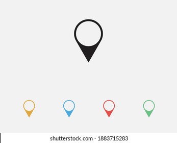 Place Holder Icon, Pin, Vector.Pin Icon Vector. Location Sign. Navigation Map, Gps, Direction, Place, Compass, Contact, Search Concept. Flat Style For Graphic Design, Logo, Web, UI, Mobile App, EPS10