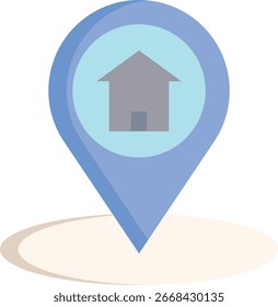Icono del lugar de la casa plana