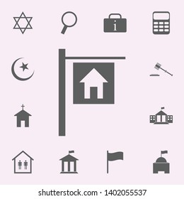 place of the hotel icon. signs of pins icons universal set for web and mobile