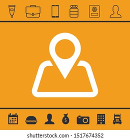 Place icon illustration isolated vector sign symbol