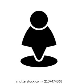 Colocar icono aislado en el fondo blanco