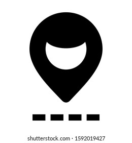 place icon isolated sign symbol vector illustration - high quality black style vector icons
