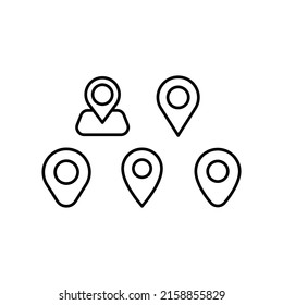 Ilustración de diseño del símbolo del vector del conjunto de iconos