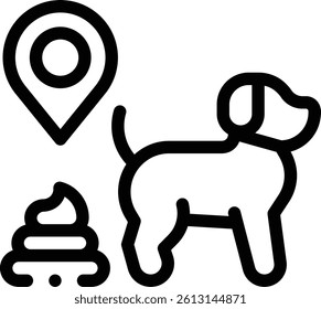 place icon. Thin Linear Style Design Isolated On White Background