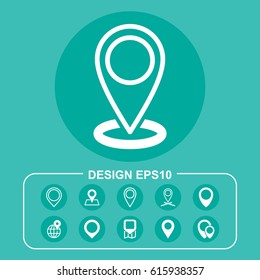 Place Icon Vector flat design style