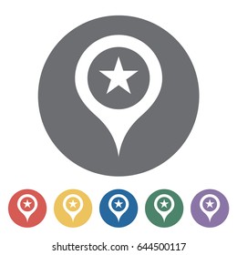 Place icon. Vector illustration.
