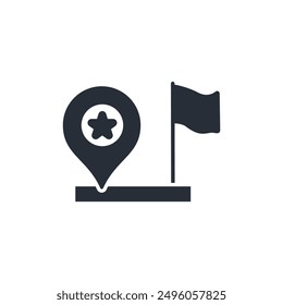 Place icon. vector.Editable stroke.linear style sign for use web design,logo.Symbol illustration.