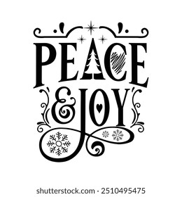 Place Joy Christmas T-shirt Design