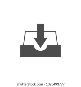 place of loading paper icon. Elements of web icon. Premium quality graphic design icon. Signs and symbols collection icon for websites, web design, mobile app on white background
