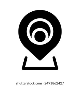 Platzieren des Localizer-Symbols Vektorgrafik Symbol Design Illustration