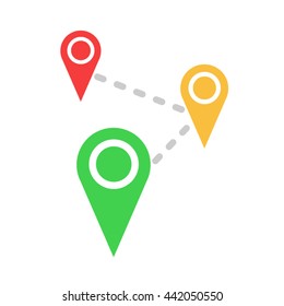 place and location vector illustration