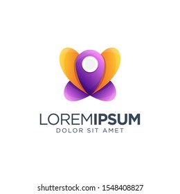 Place Logo Design Vector Illustration
