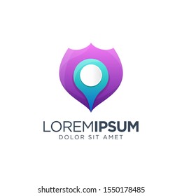Place Logo Design Vector Illustration