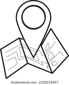 Place and map ,business concepts for the construction sector that feature flat designs and line art icons.